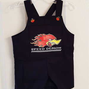 Kid OVERALLS Speed Demon NWT Lucky Lil Devil